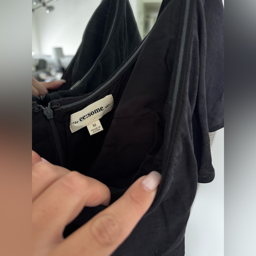 NWT STRAPLESS BLACK DRESS - Picture 4 of 7